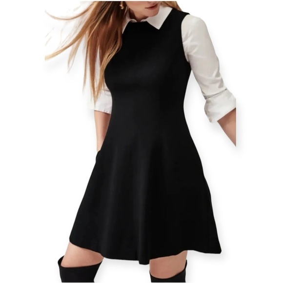 SPANX The Perfect Fit & Flare Dress Black  NEW - Picture 3 of 9